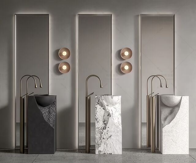 洗手盆SU模型下载-1