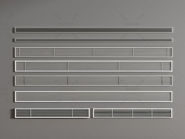 空调出风口SU模型下载-1