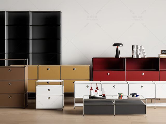 玄关柜SU模型下载-1