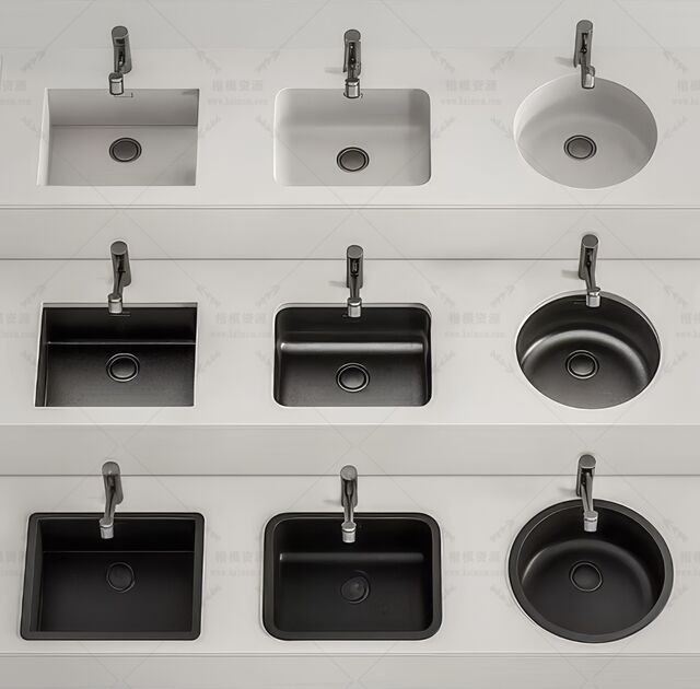 厨房水槽SU模型下载-1