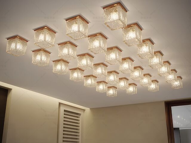 吸顶灯SU模型下载-1