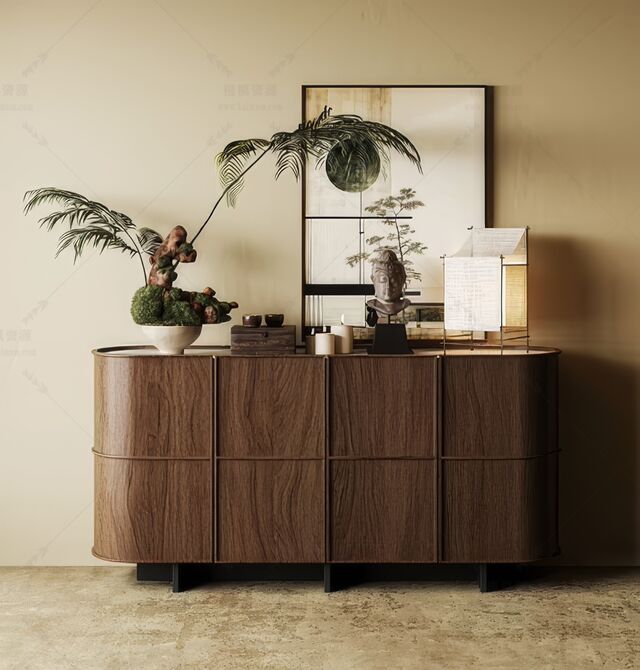 玄关柜SU模型下载-1