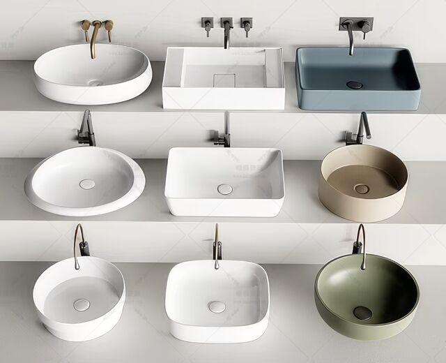 洗手盆SU模型下载-1