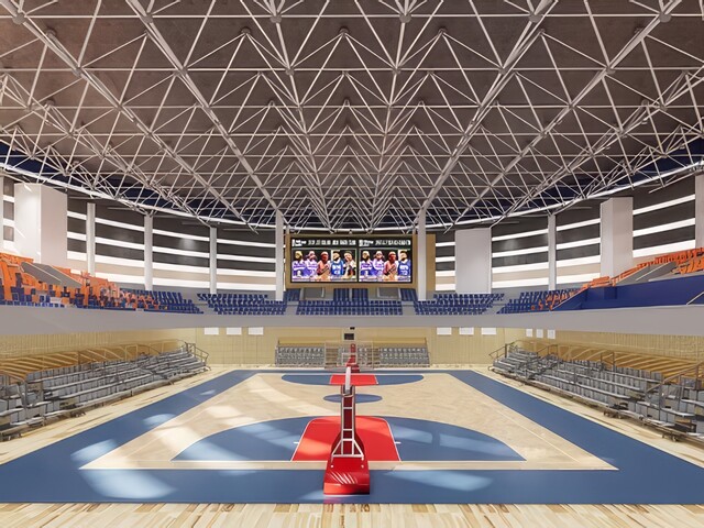 体育馆SU模型下载-1