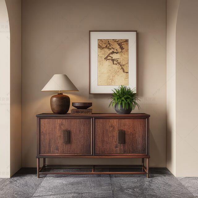 玄关柜SU模型下载-1