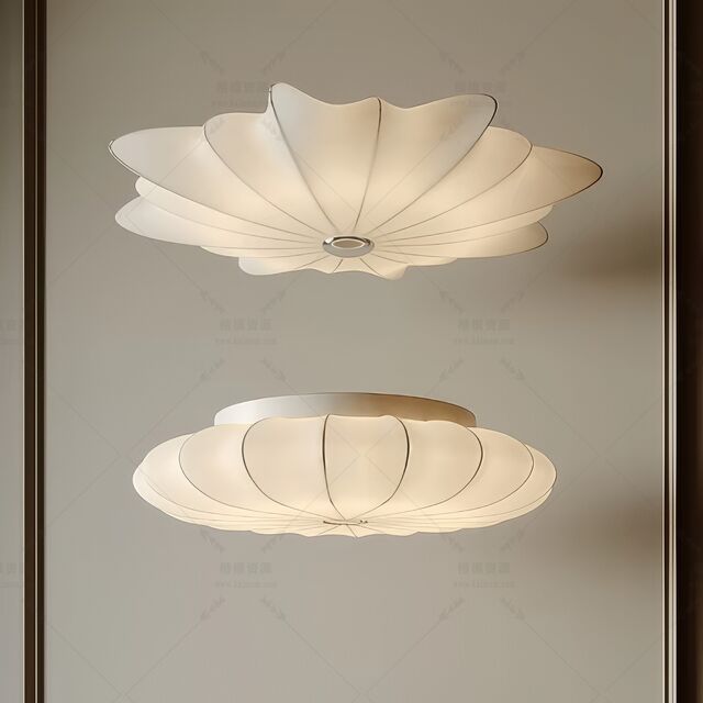 吸顶灯SU模型下载-1