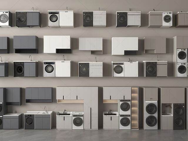 洗衣机柜SU模型下载-1