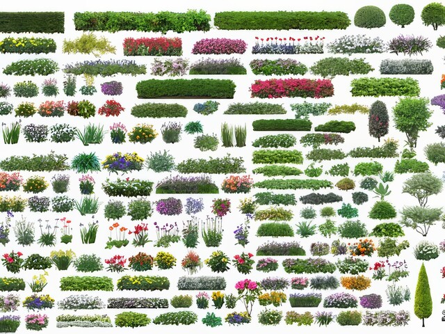 户外景观植物SU模型下载-1