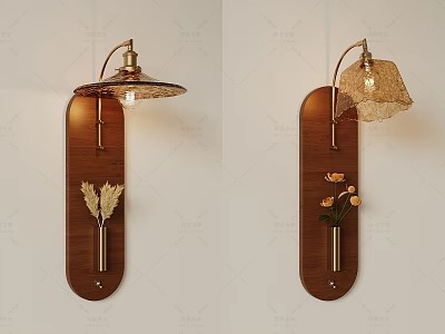 轻奢壁灯SU模型下载-1