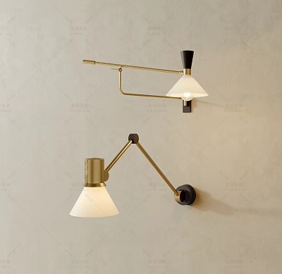 轻奢壁灯SU模型下载-1