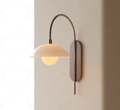 轻奢壁灯SU模型下载-1