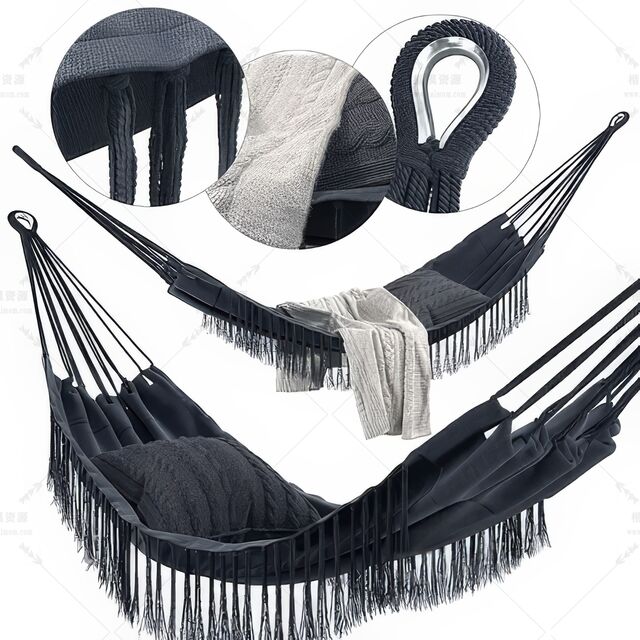 室外吊椅吊床SU模型-1