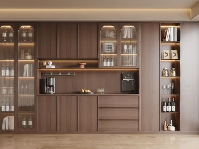 酒柜_餐边柜SU模型下载-1