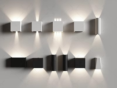 轻奢壁灯SU模型下载-1