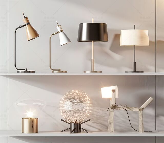 台灯SU模型下载-1