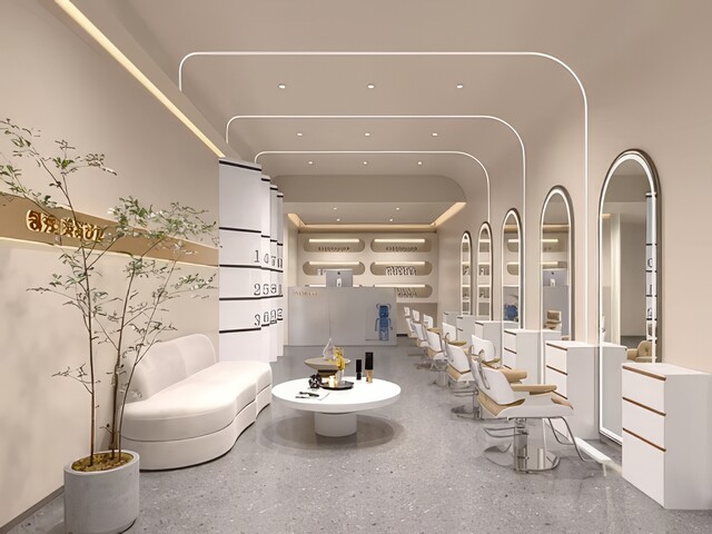 理发店SU模型下载-1