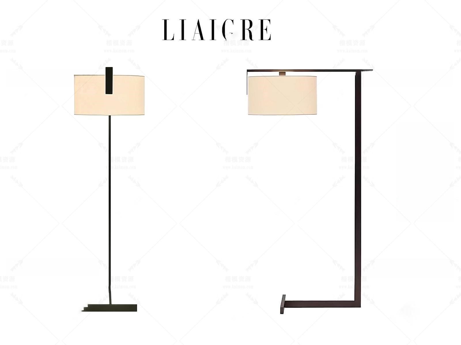 落地灯SU模型下载-1