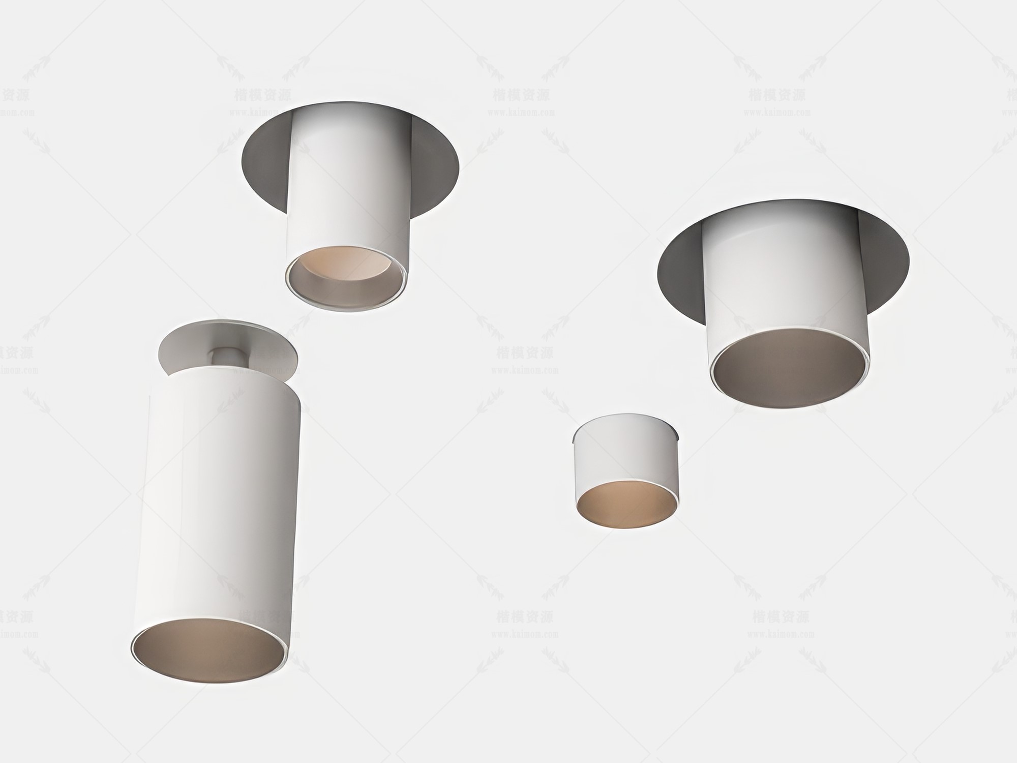 轨道灯_磁吸灯_筒灯SU模型下载-1