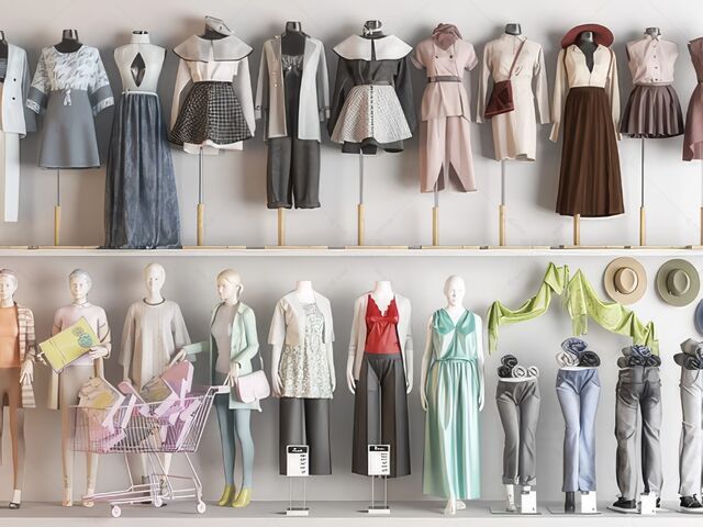 服装模特SU模型下载-1