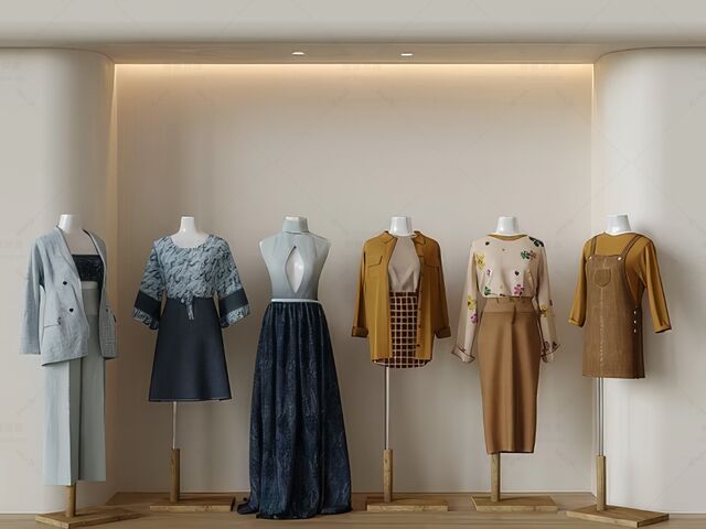 服装模特SU模型下载-1