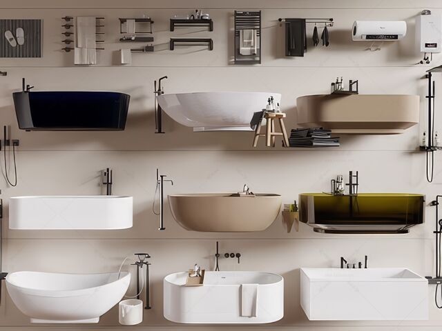 浴缸SU模型下载-1