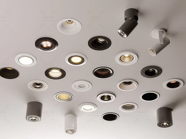 轨道灯_磁吸灯_筒灯SU模型下载-1