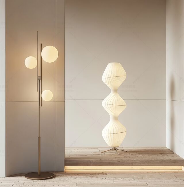 落地灯SU模型下载-1