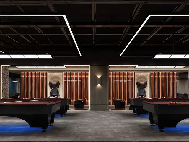 台球厅SU模型下载-1