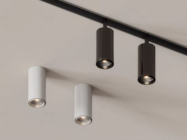 轨道灯_磁吸灯_筒灯SU模型下载-1