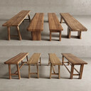 木板凳SU模型下载-1