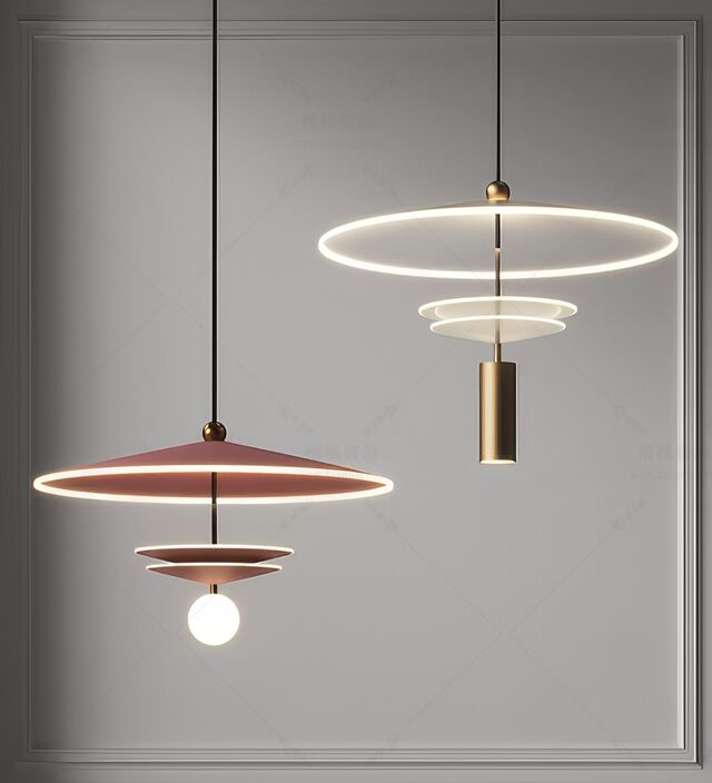 吊灯SU模型下载-1