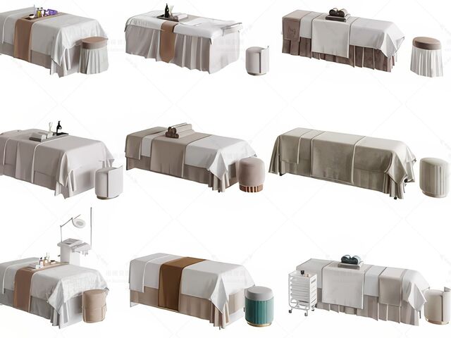 美容床SU模型下载-1