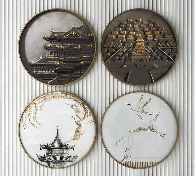 中式装饰画SU模型-1