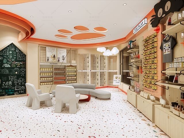 宠物店猫舍SU模型-1