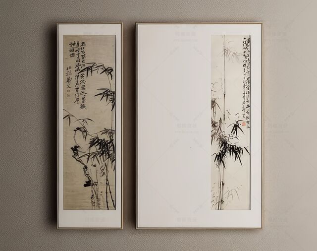 中式装饰画SU模型-1