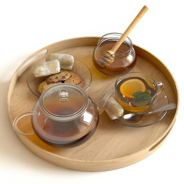 茶盘_功夫茶具SU模型下载-1
