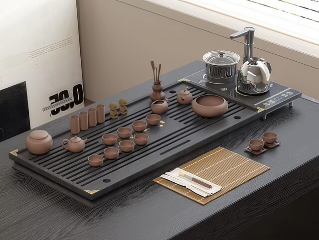 茶盘_功夫茶具SU模型下载-1