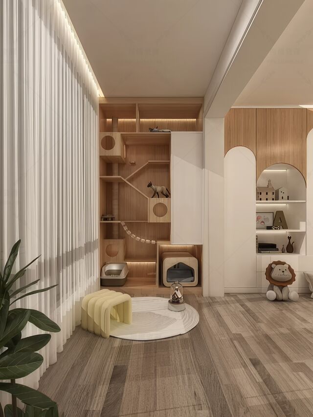 宠物店猫舍SU模型-1