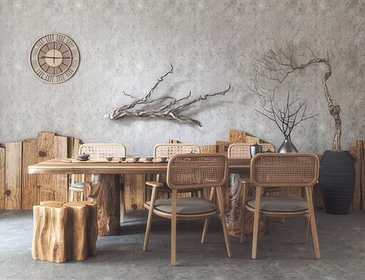 根雕茶桌茶台SU模型-1