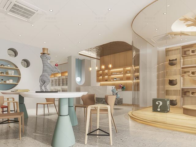 宠物店猫舍SU模型-1