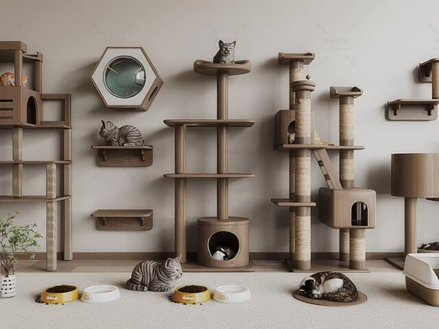 宠物店猫舍SU模型-1