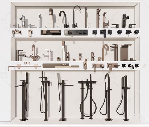 水龙头SU模型下载-1