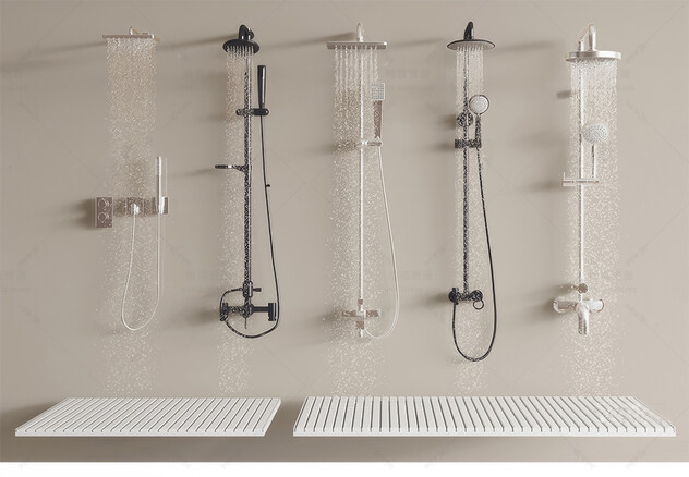 花洒SU模型下载-1