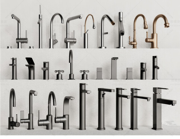 水龙头SU模型下载-1