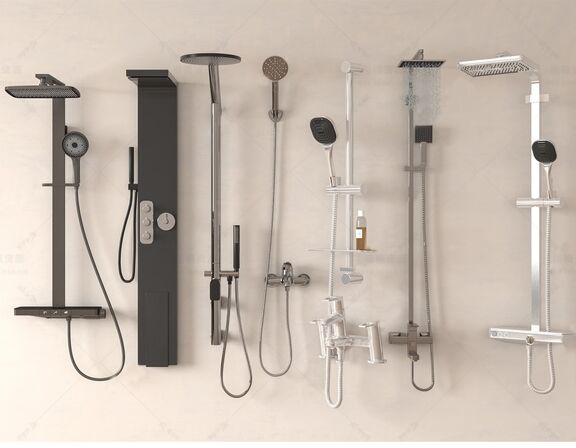 花洒SU模型下载-1