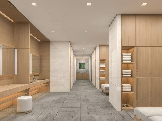 更衣室SU模型下载-1