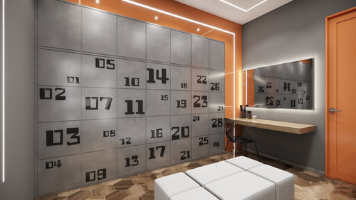 更衣室SU模型下载-1