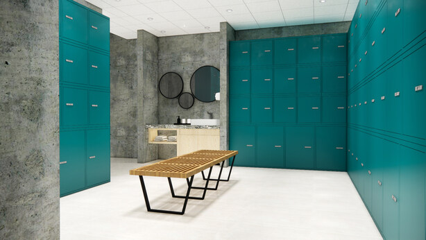 更衣室SU模型下载-1