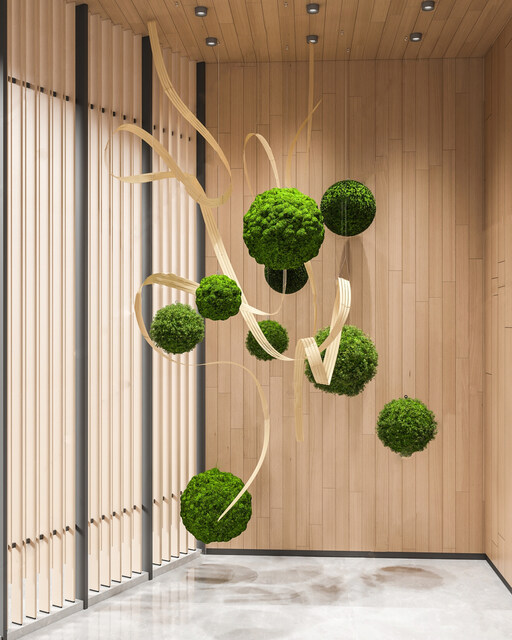 植物艺术装置su模型-1