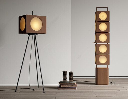 日式侘寂风灯具su模型-1